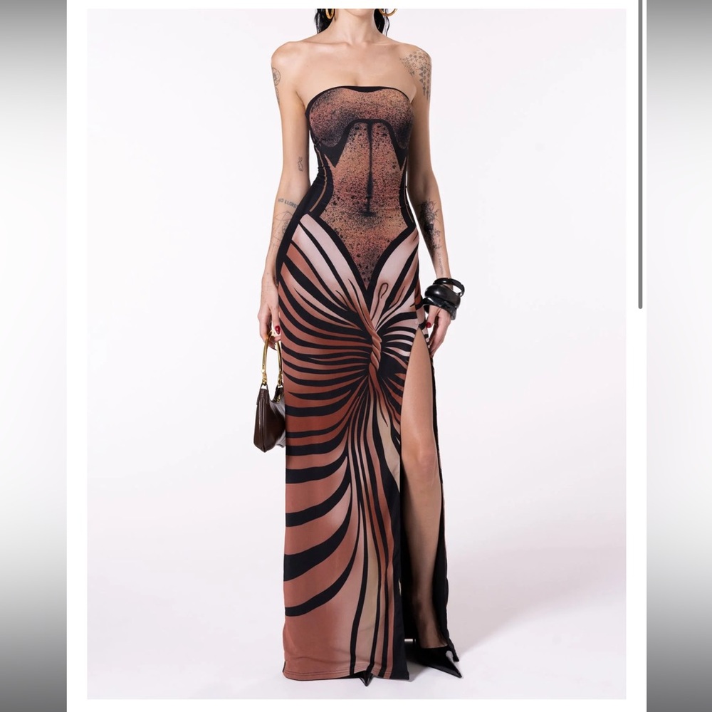 Size Large THE KRIPT maxi body dress